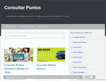 Tablet Screenshot of consultarpuntos.com